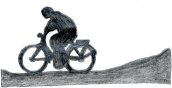De eenzame fietser